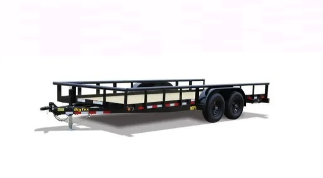 Big Tex 10PI 83" x 18 Pro Series Tandem Axle Pipe Top Utility Trailer