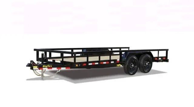 Big Tex 14PI 83" x 18 HD Tandem Axle Pipe Top Utility Trailer