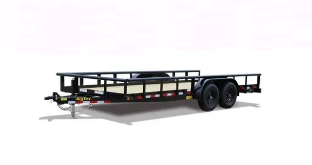 Big Tex 10PI 83" x 18 Pro Series Tandem Axle Pipe Top Utility Trailer