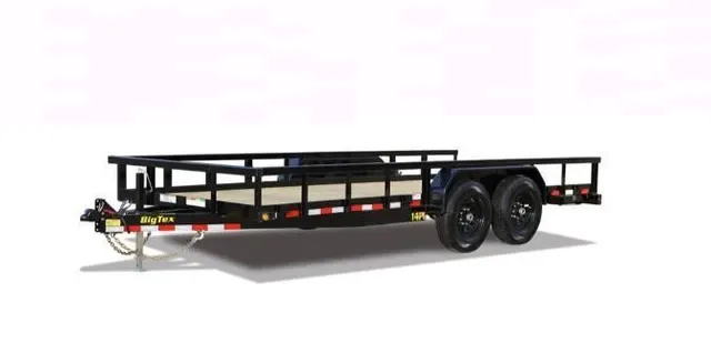 Big Tex 14PI 83" x 18 HD Tandem Axle Pipe Top Utility Trailer