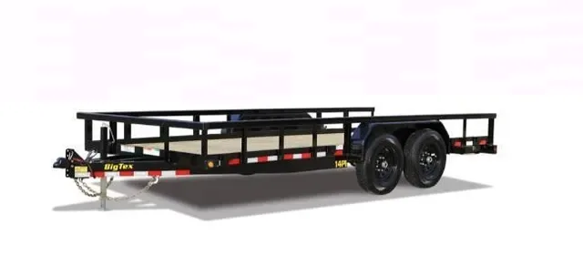 Big Tex 14PI 83" x 18 HD Tandem Axle Pipe Top Utility Trailer
