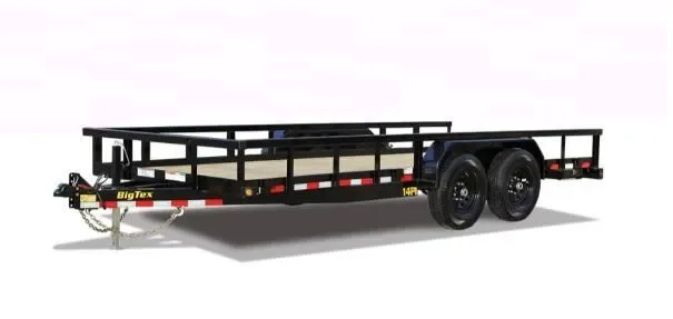 Big Tex 14PI 83" x 20 HD Tandem Axle Pipe Top Utility Trailer