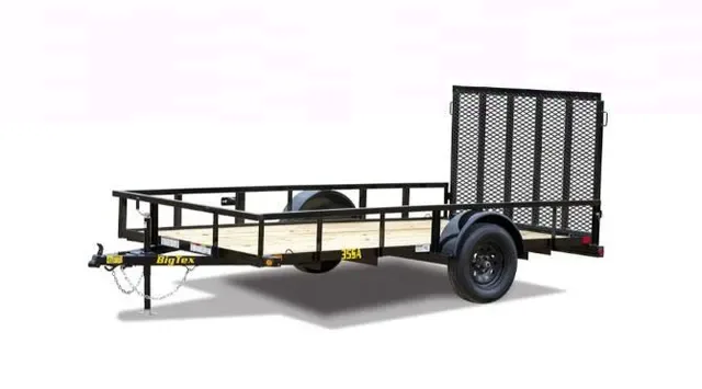 Big Tex 35SA Single Axle Utility Trailer
