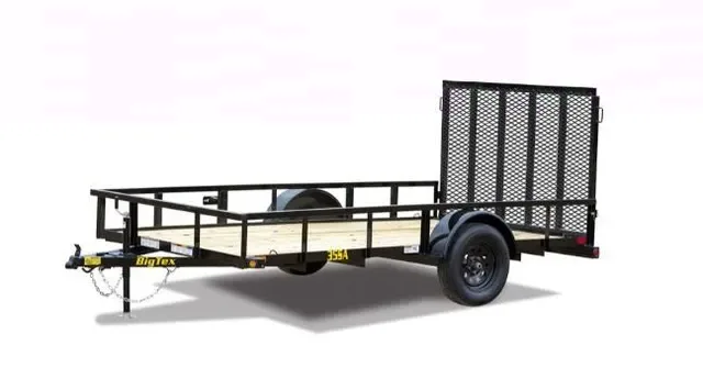 Big Tex 35SA Single Axle Utility Trailer