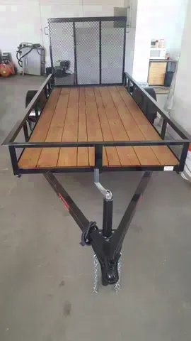 10ft Single Axle Black Utility Trailer