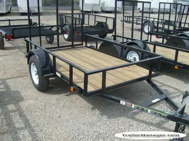 8ft Wood Deck Utility Trailer