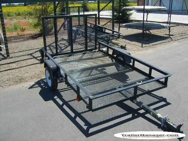 8ft Mesh Floor Utility Trailer