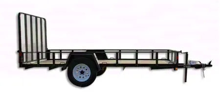 10ft Wood Deck Steel Utility Trailer