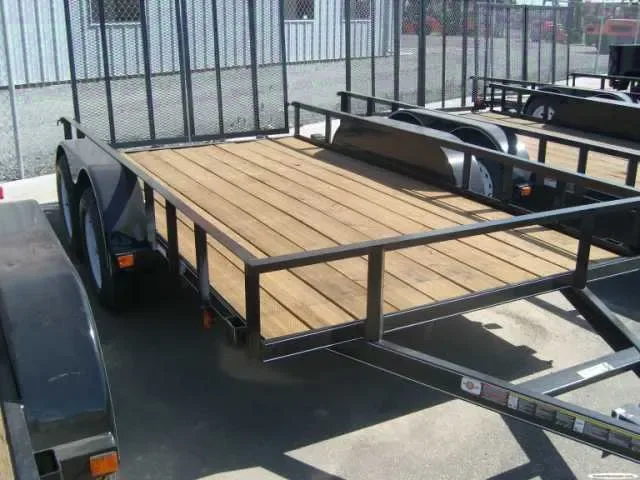 Utility Trailer 12ft Tandem Axle Black