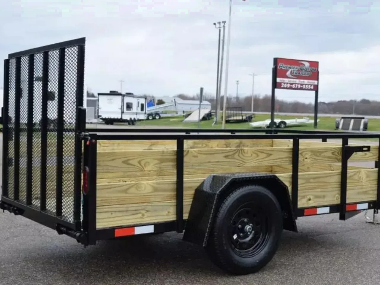 BND 5x10 UTILITY TRAILER w/ 3-BOARD SIDES