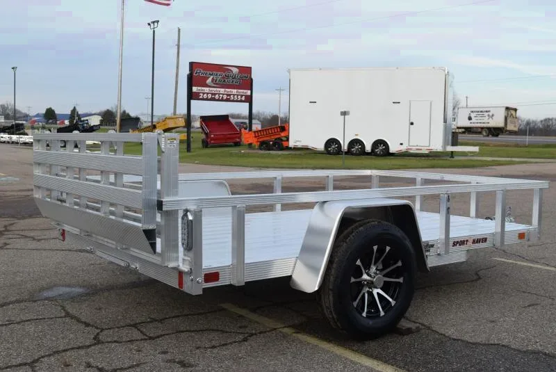 SPORT HAVEN 6x10 DELUXE SERIES UTILITY TRAILER w/ BI-FOLD RAMP GATE