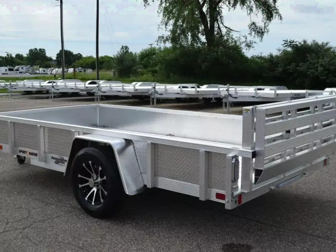 SPORT HAVEN 6x12 DELUXE SERIES UTILITY TRAILER w/ ATP SIDES AND BI-FOLD RAMP GATE