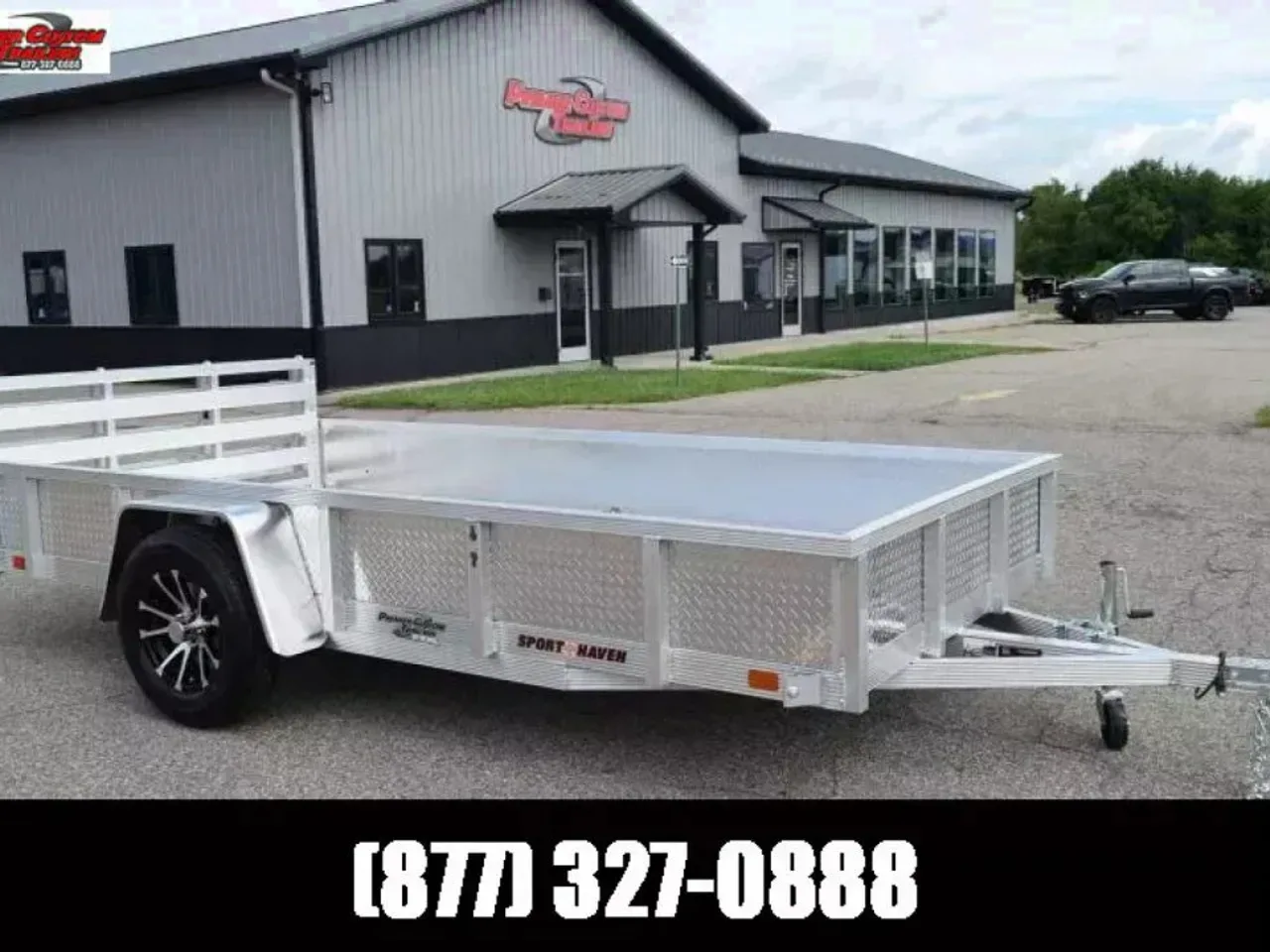 SPORT HAVEN 6x12 DELUXE SERIES UTILITY TRAILER w/ ATP SIDES AND BI-FOLD RAMP GATE