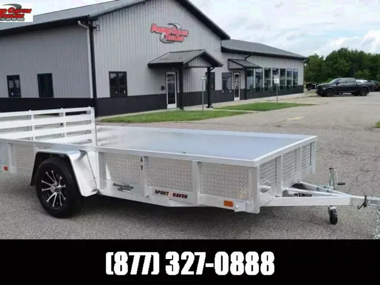 SPORT HAVEN 6x12 DELUXE SERIES UTILITY TRAILER w/ ATP SIDES AND BI-FOLD RAMP GATE