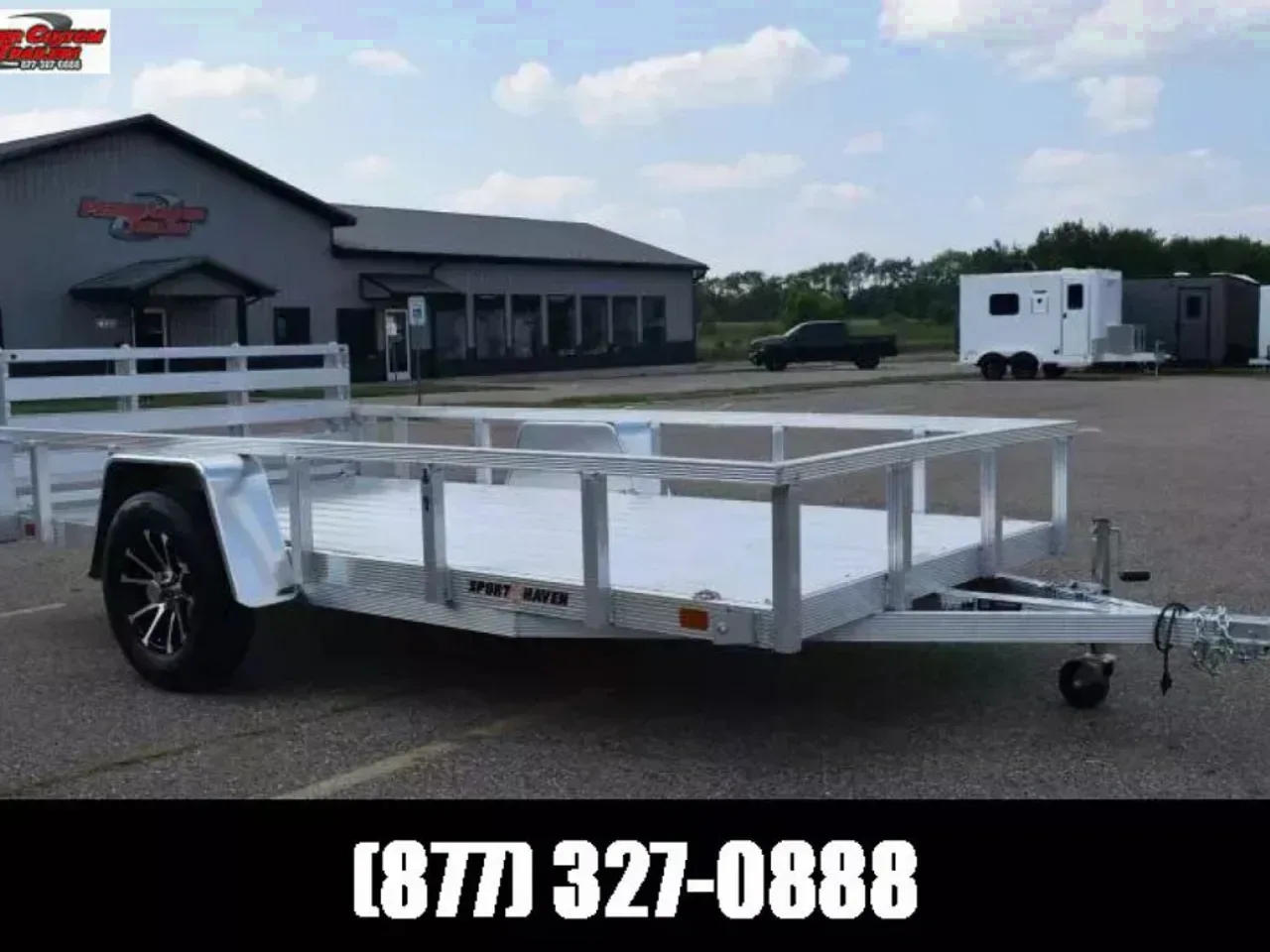 SPORT HAVEN 6x12 DELUXE SERIES UTILITY TRAILER w/ BI-FOLD RAMP GATE
