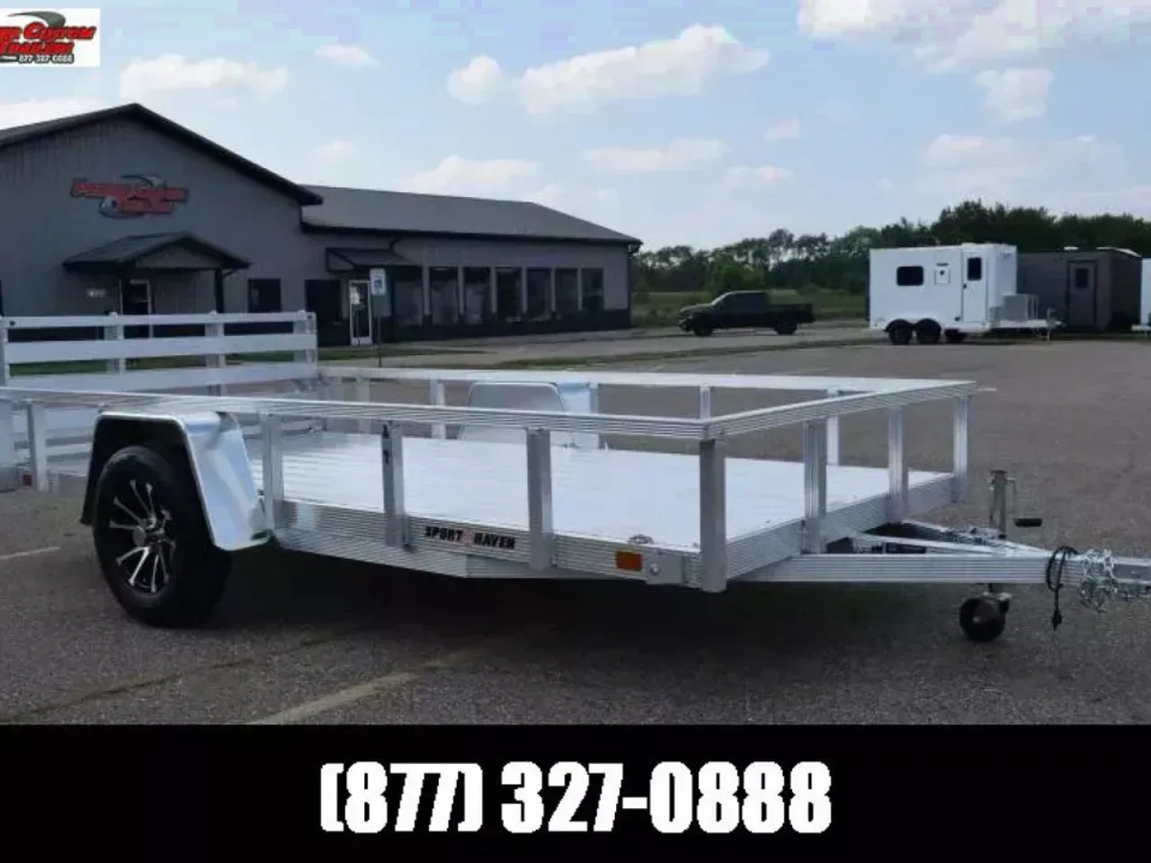 SPORT HAVEN 6x12 DELUXE SERIES UTILITY TRAILER w/ BI-FOLD RAMP GATE