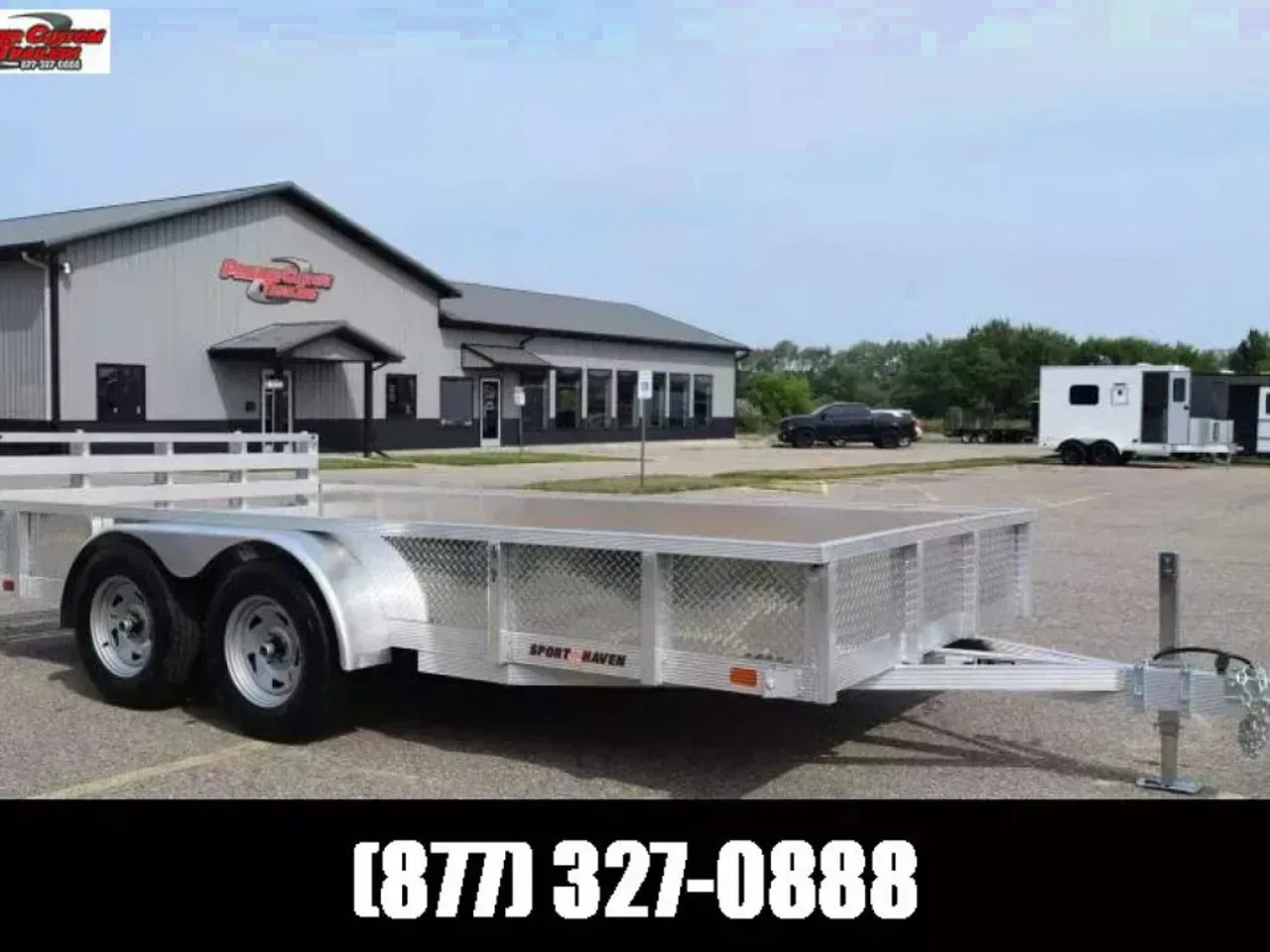 2027 SPORT HAVEN 7x14 OPEN UTILITY w/ BI-FOLD RAMP GATE & ATP SIDES