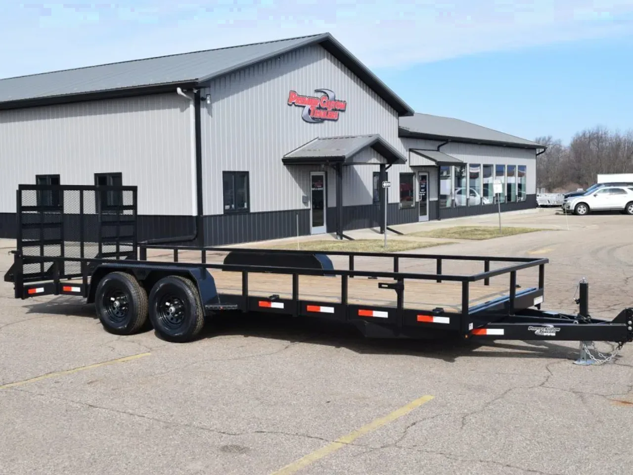BND 7x20 LANDSCAPE UTILITY TRAILER w/ 5200LB AXLES AND HD REAR RAMP GATE