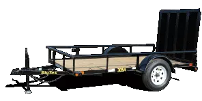 10ft Black Utility Trailer w/Gate