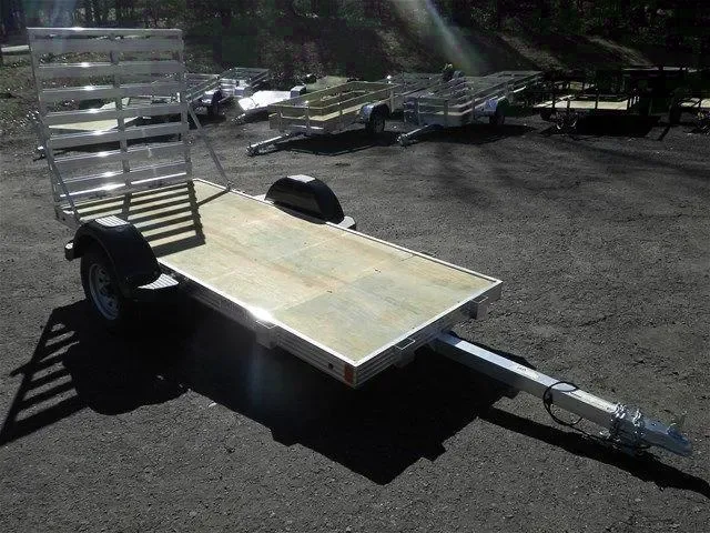 10ft Aluminum Utility Trailer Wood Decking
