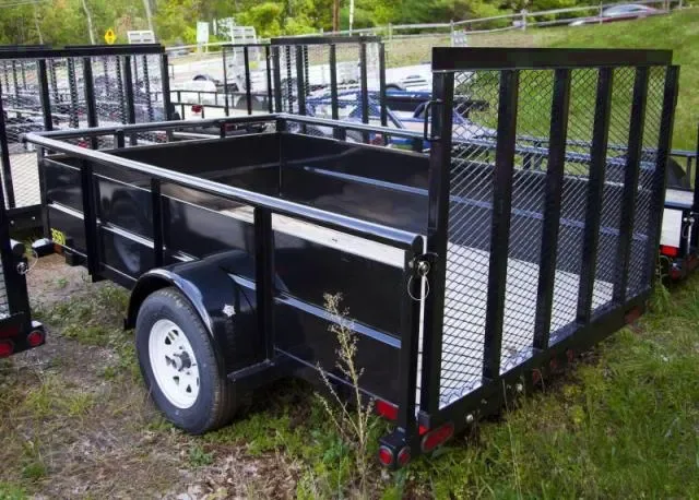 10ft Utility Trailer-Black Steel Frame