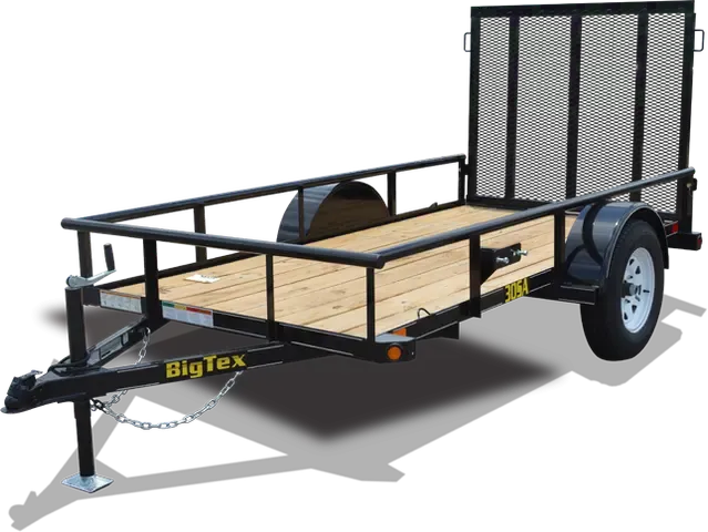 8ft Utility Trailer w/Tie Down Loops Inside Bed