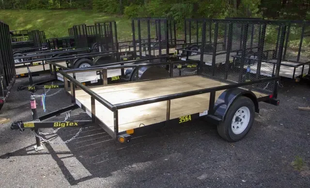 10ft Utility Trailer w/LED Lighting Package and Tie Down Loops Inside Bed