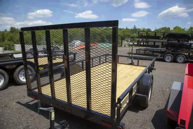 utility trailer 12ft w/ramp gate-Black