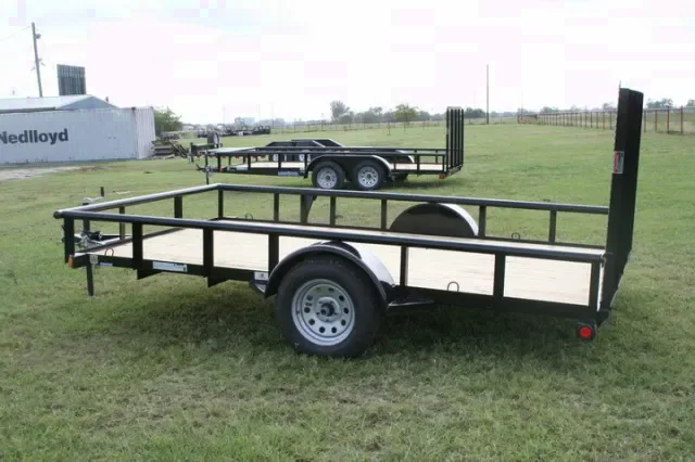 Single 3500lb Axle 12ft Utility Trailer - Wood Deck
