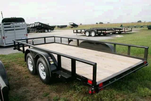 16ft Tandem 3500lb Axle Pipe Top Utility Trailer