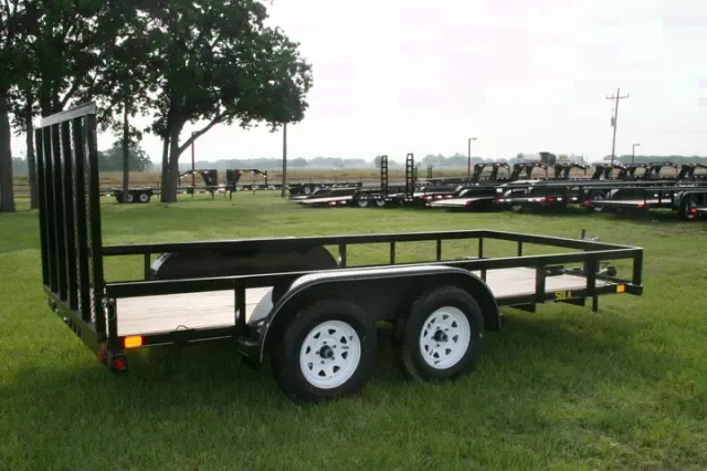 16ft Tandem 3500lb Axle Utility Trailer w/Electric Brakes