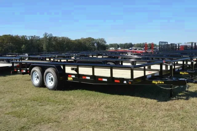 20ft Pipe Top Utility Trailer w/Slide In Ramps
