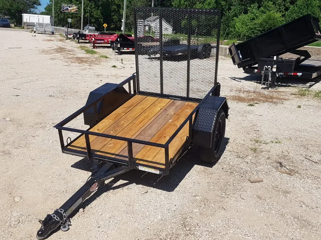 2026 MEB 4x6 Angle Iron Utility Trailer W/Ramp