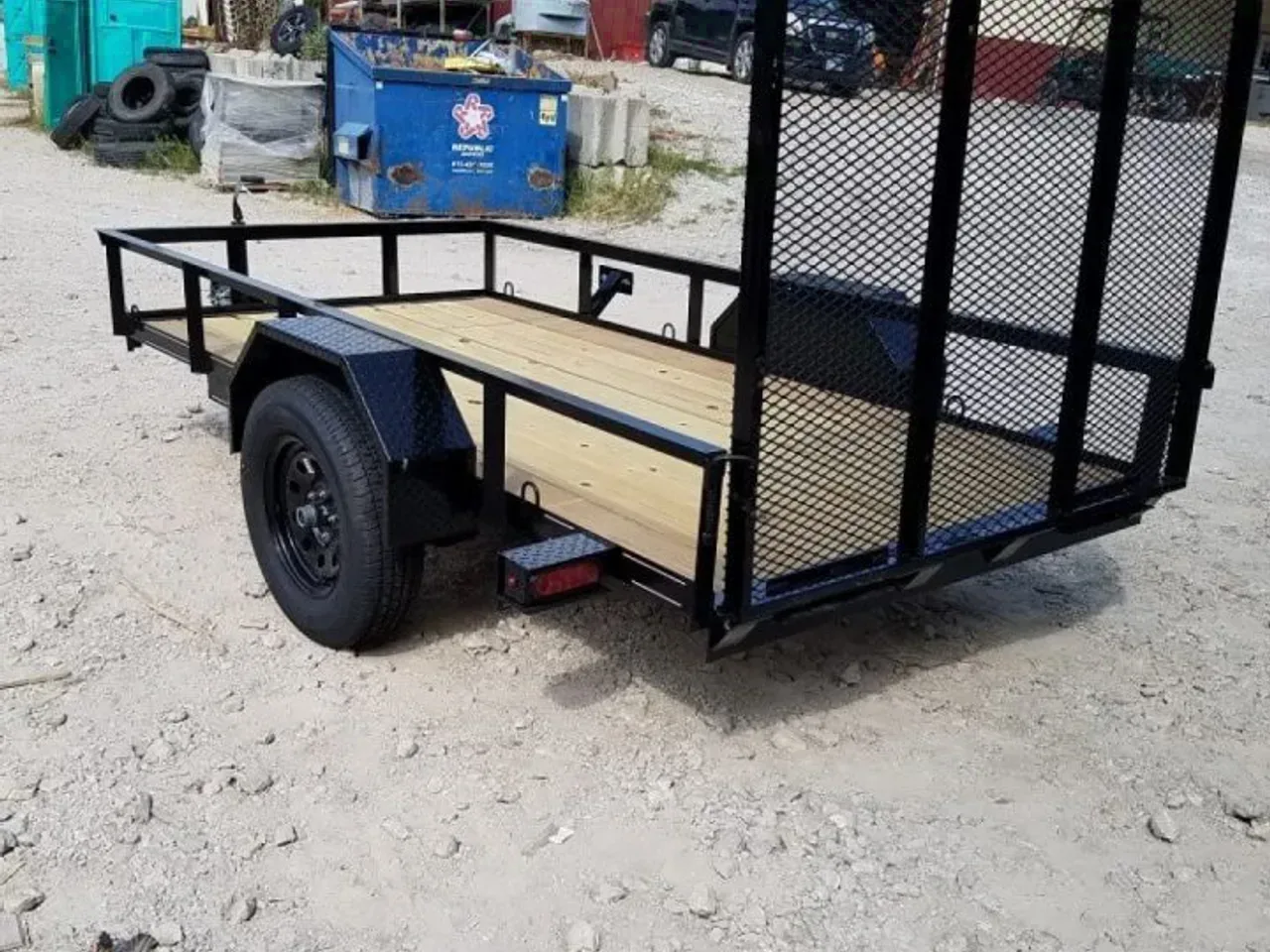 2026 MEB 5x10 Angle Iron Utility Trailer
