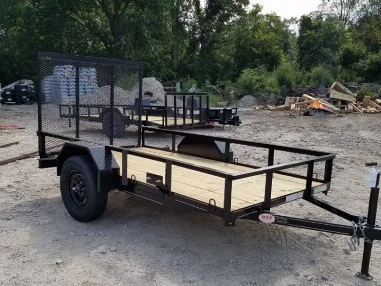 2026 MEB 5x10 Angle Iron Utility Trailer