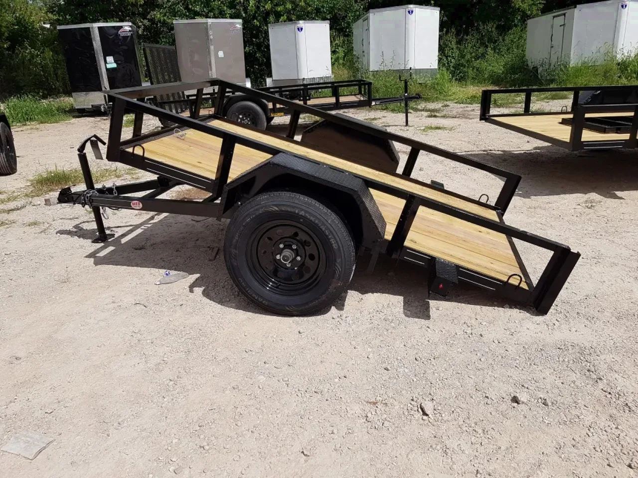 2026 MEB 5x8 Angle Iron Utility Trailer W/Ramp