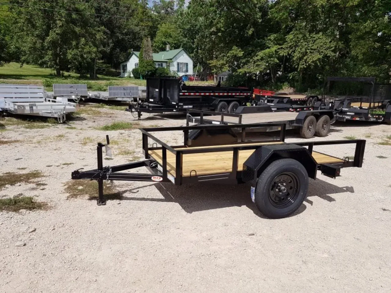 2026 MEB 5x8 Angle Iron Utility Trailer W/Ramp