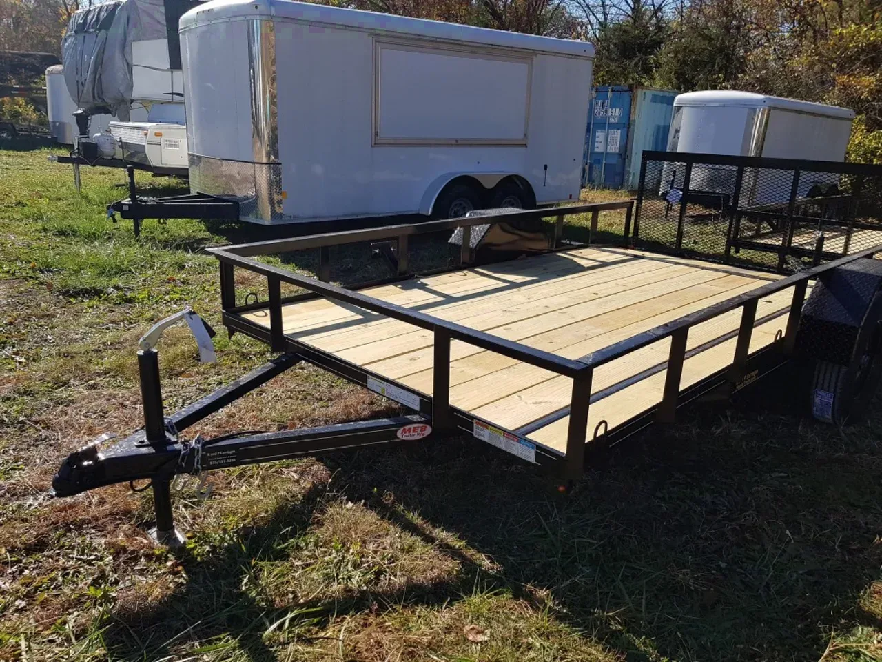2026 MEB 77x12 Angle Frame Utility Trailer w/Gate Utility Trailer