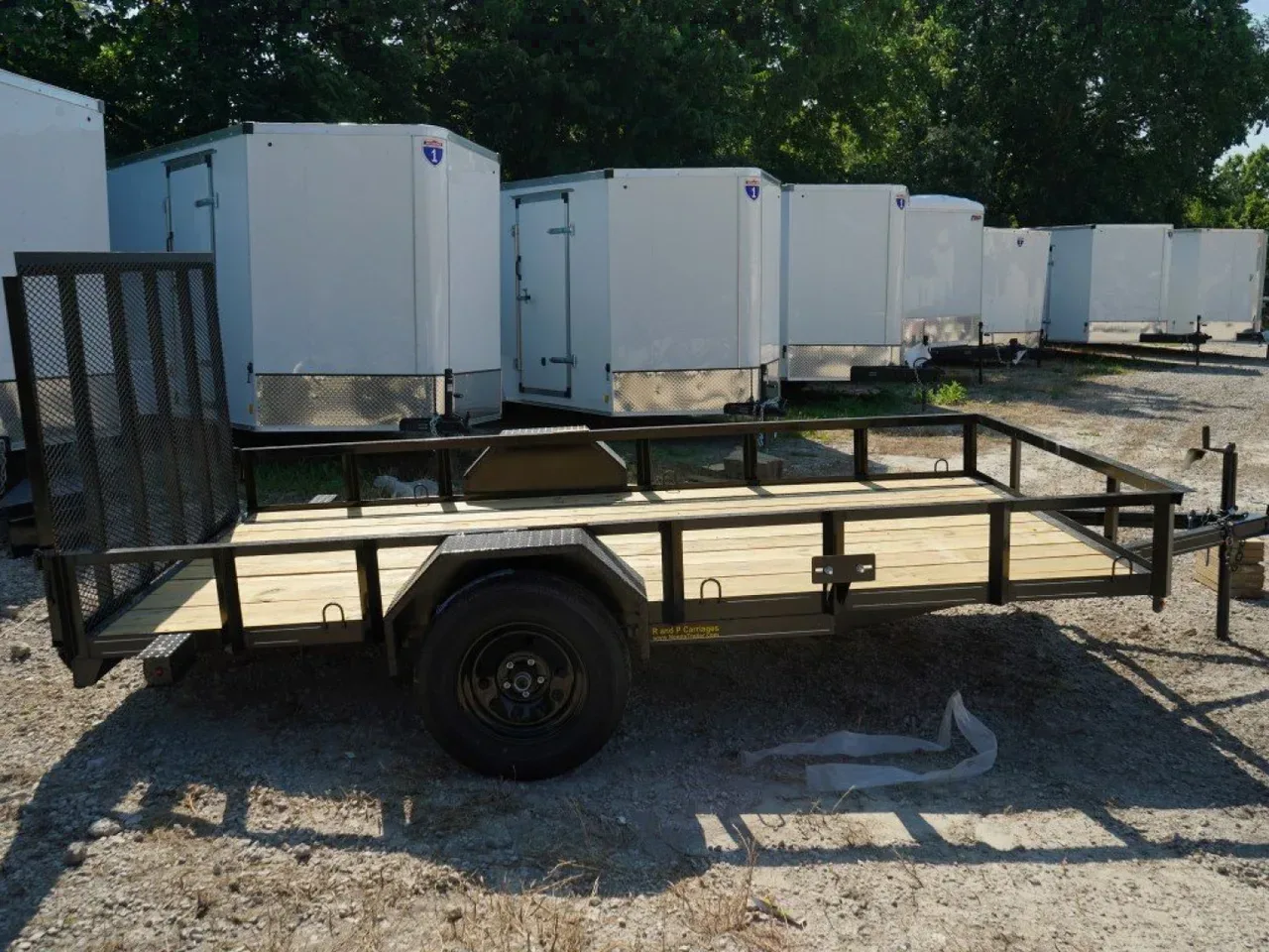 2026 MEB 77x12 Angle Frame Utility Trailer w/Gate