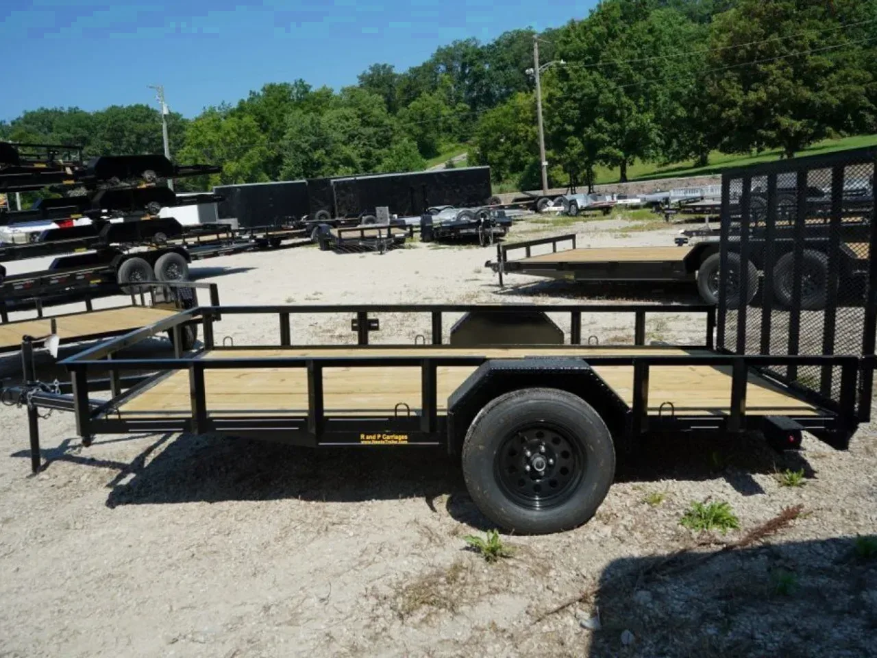 2026 MEB 77x12 Angle Frame Utility Trailer w/Gate