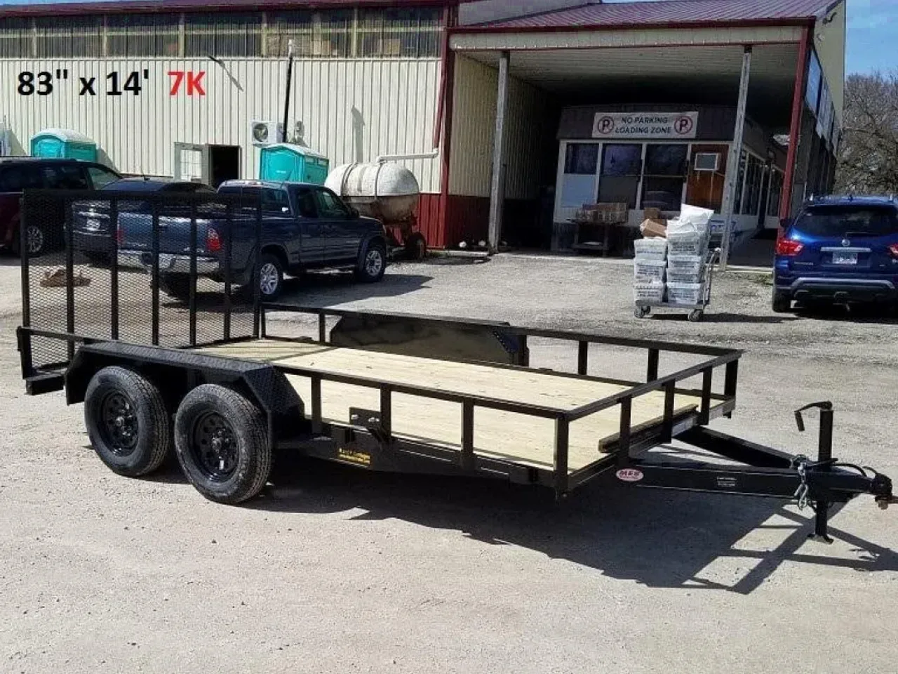 2026 MEB 77x14 Utility Trailer W/Ramp 7K
