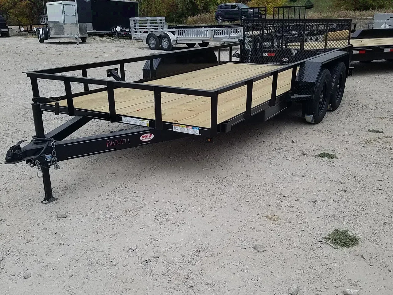 2026 MEB 77x16 W/ Ramp & Dovetail utility Trailer