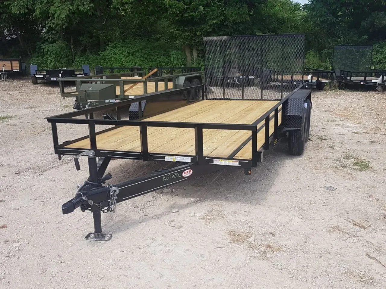 2026 MEB 77" x 16' Utility Trailer with Ramp Gate - 7K GVWR