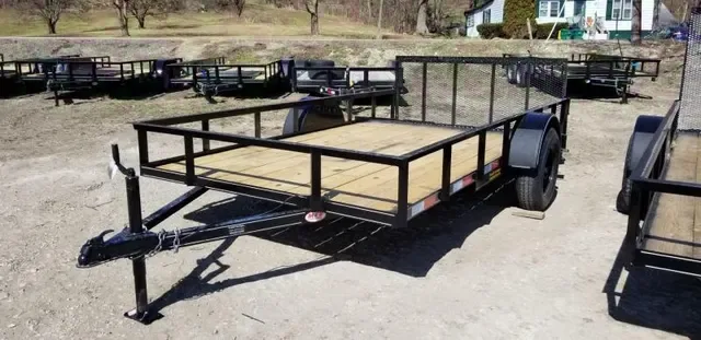 2025 M.E.B 6.5x12 Angle Iron Utility Trailer w/Gate - Seneca, IL