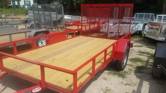 Vibrant Red 2025 MEB 6.5x12 Utility Trailer - Your Offer Accepted?