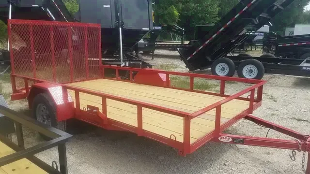 2025 MEB 6.5x12 Angle Iron Utility Trailer with Gate