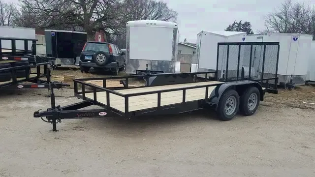 2025 M.E.B 77x16 Utility Trailer with Gate & Brakes - Make Offer Today