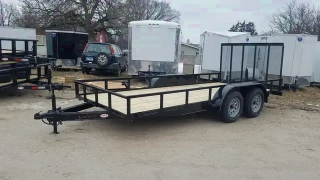 2025 MEB 6.5x16 Tandem Axle Utility Trailer with Gate & Brake - Make an Offer!
