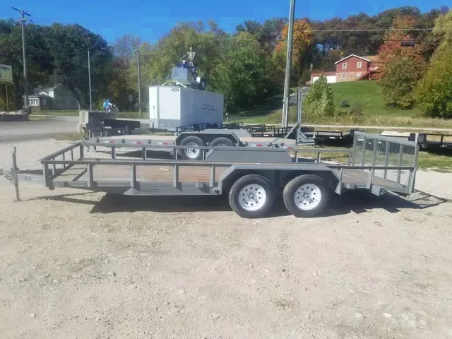 New 2025 MEB 77x18 Utility Trailer w/Gate and Brakes - Inquire Now!