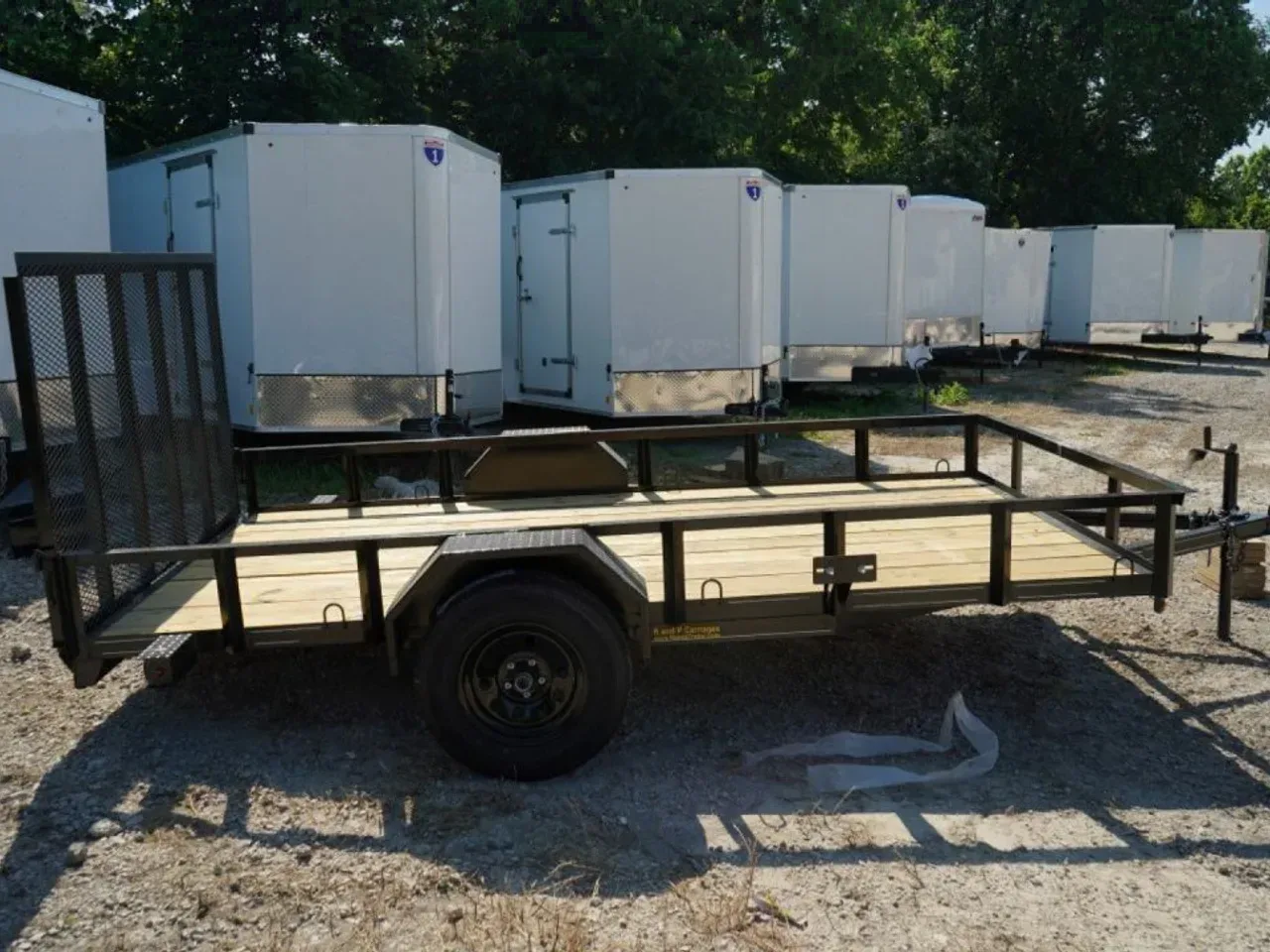 2026 MEB 83x12 Angle Frame Utility Trailer w/Gate